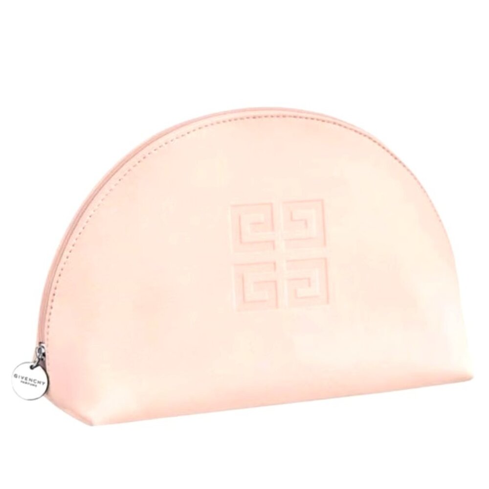 NIP GIVENCHY Shell Shaped Blush Pink Makeup Travel Pouch Clutch